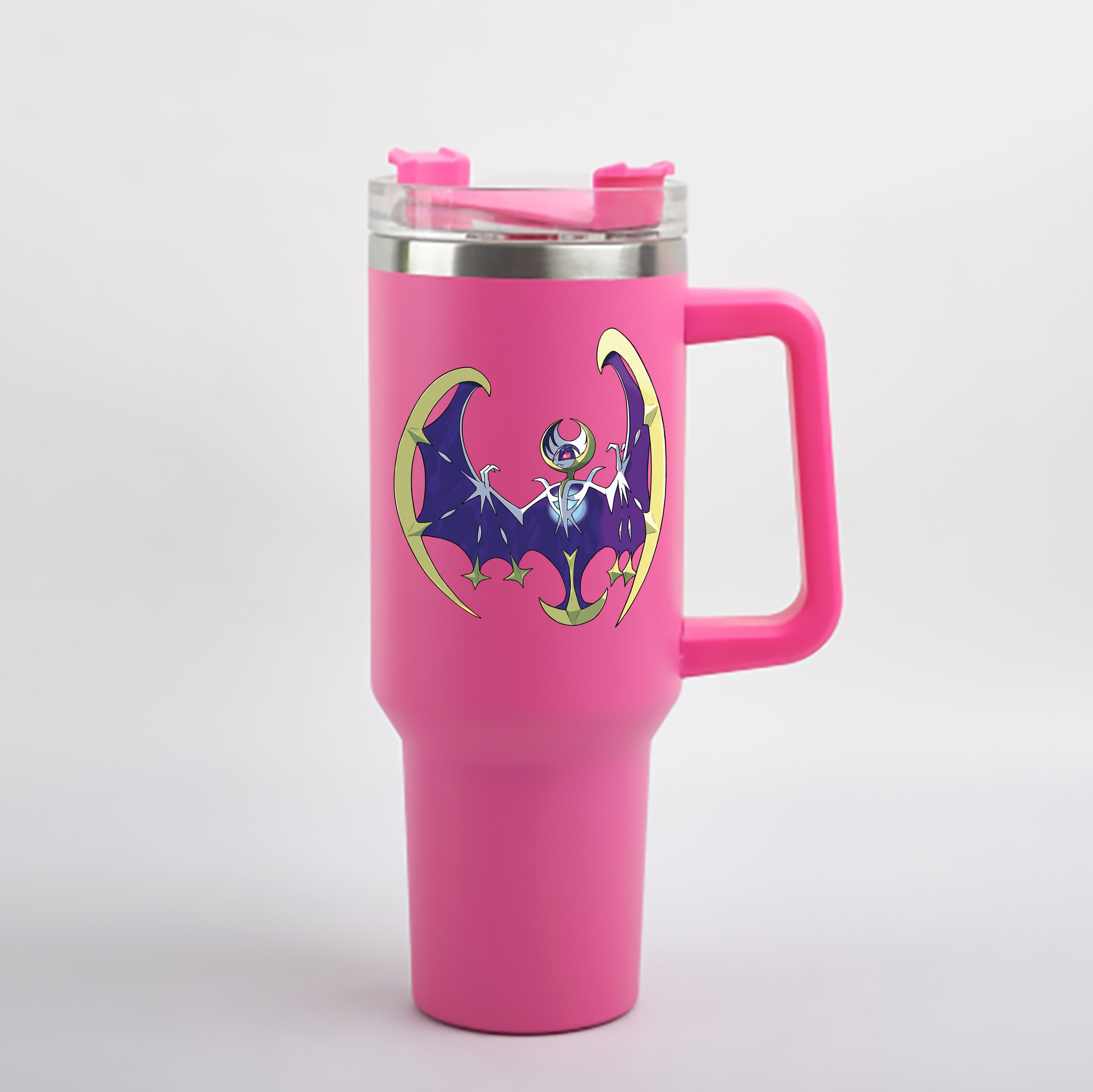 （画像用） ポケットモンスター Pokémon 1200mL車用タンブラー - クリスタルステッカー（プラスチックストロー付き）